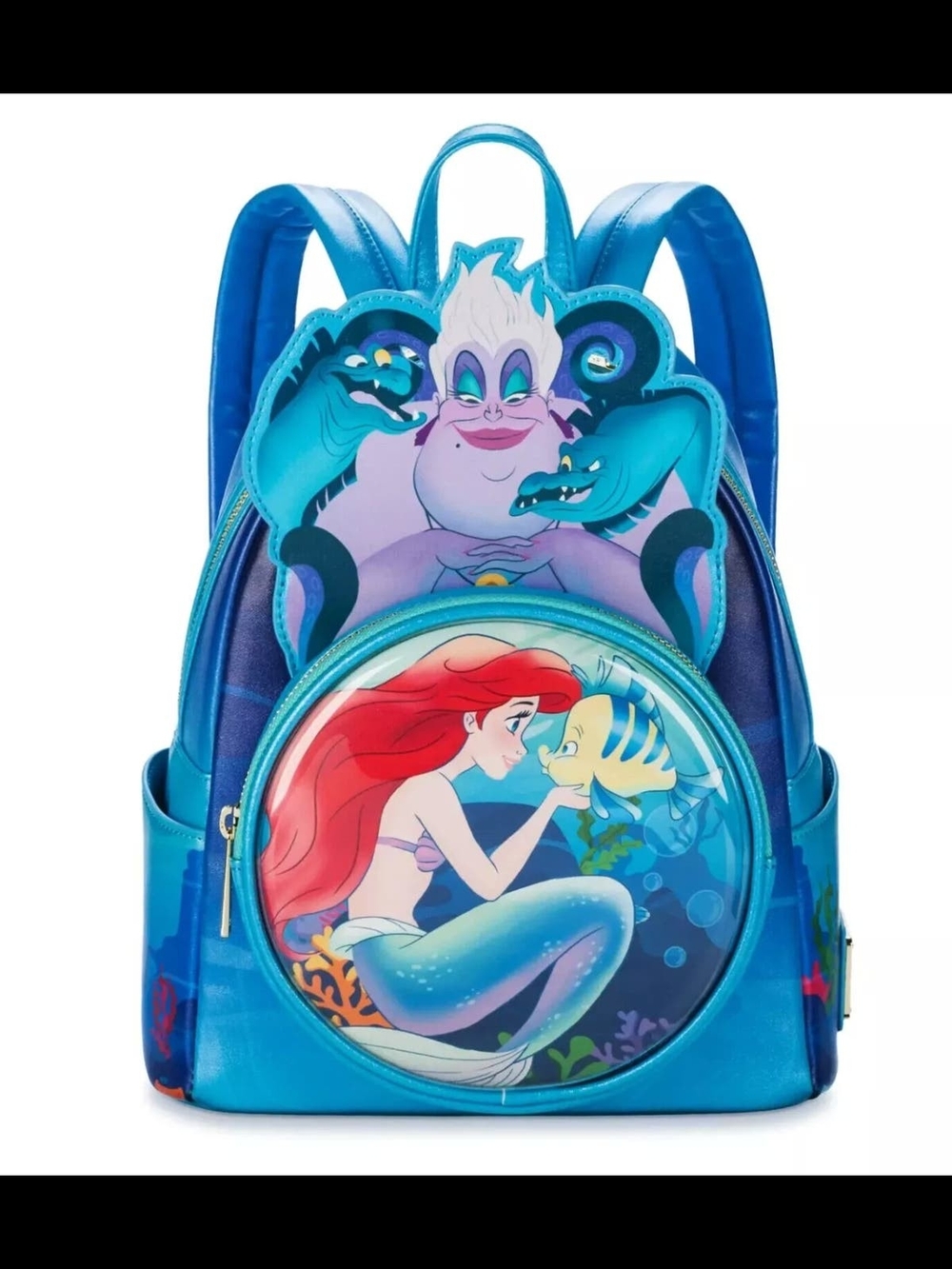 Loungefly Disney Parks Little Mermaid 35th Glow-in-the-Dark Ursula Mini Backpack